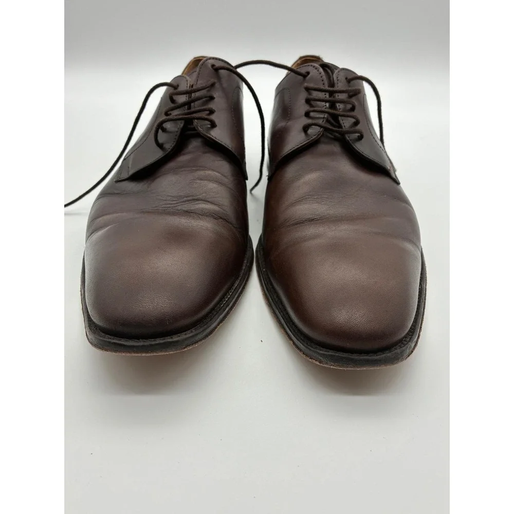 K&K Platinum Feinstein Schuhwerk Brown Leather Derby Shoes Mens EU 43